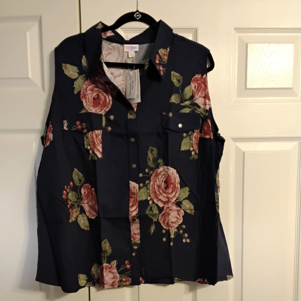 LuLaRoe Roxanne Snap Tank Top NWT